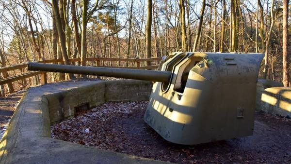 Bateria Artylerii Stałej, położona na szczycie klifowego brzegu w Gdyni Redłowie